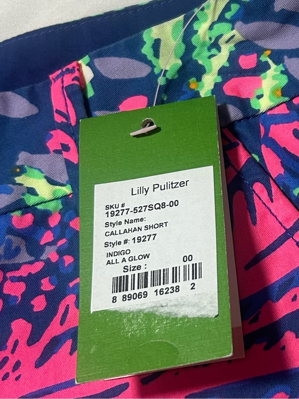 Lilly Pulitzer NWT 00 Callahan Indigo All A Glow Shorts 5” Inseam Preppy Beach - Picture 16 of 16